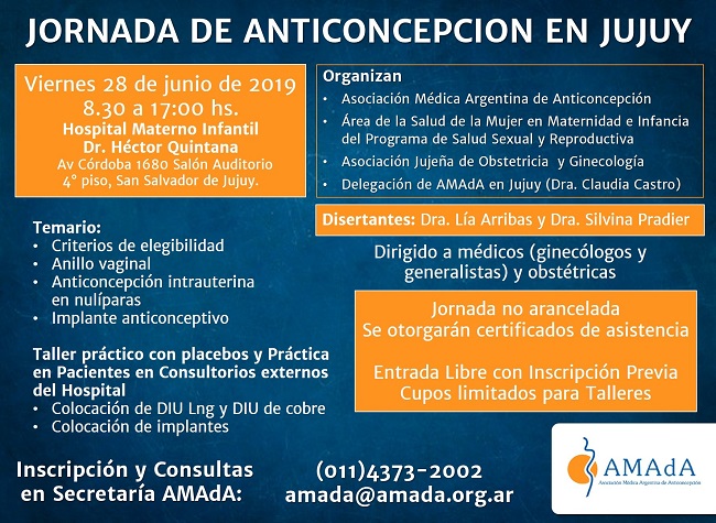 Jornada Anticoncepcion AMAdA Jujuy